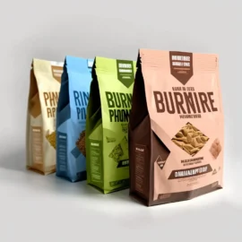 Sacchetti Stand-Up Otto Lati Personalizzati con Logo – Imballaggio Autosigillante a Prova di Umidità per Cat